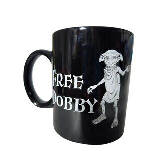 Harry Potter "Free Dobby" Dobby Elf on it   Black Coffee/ Tea Mug by‎ Paladone